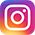 Instagram logo with a white camera icon over a background that fades from purple to orange to yellow